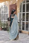 KA 1136 Faux Blooming Embroidery Designer Gown With Dupatta Wholesalers In Surat